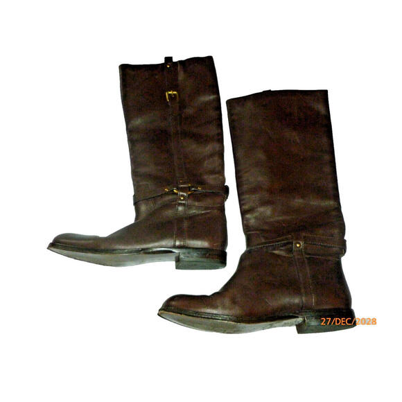 Coach Women’s Brown‎ Leather Riding Boots A7144 Shoes Size 6B - Picture 2 of 6